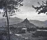 Castillo de Santa Catalina. Foto antigua. Vista desde Cao Quebrado. Archivo IEG