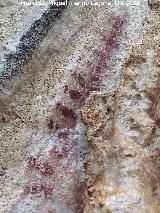 Pinturas rupestres del Abrigo de la Granja. Ramiforme