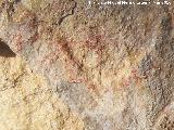 Pinturas rupestres de la Cueva del Depsito Grupo II. Pinturas rupestres de la izquierda