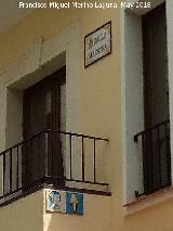 Calle Maestra. Placas