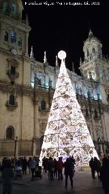 Catedral de Jan. Fachada. Iluminacin navidea