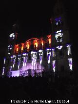 Catedral de Jan. Fachada. Espectculo de luz