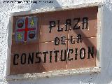 Plaza de la Constitucin. Placa