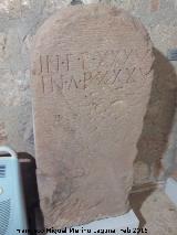Cstulo. Necrpolis del Cerrillo de los Gordos. Estela funeraria siglo I. Museo Arqueolgico de Linares