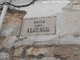 Calle Alguacil. Placa