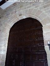 Baslica Mudjar. Es la entrada ms antiga de la Iglesia. Entrada principal de la Iglesia Romanica