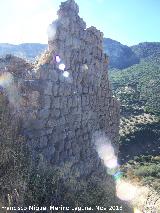 Castillo Vboras. Alczar. Muro derecho de la Puerta Oeste del alczar