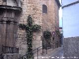 Convento de La Merced. Cruz y callejn a la derecha de la Portada Principal