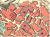 Calle Lavanderas. Mapa de principios del siglo XX