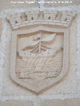 Almucar. Escudo de la ciudad en el Castillo de San Miguel