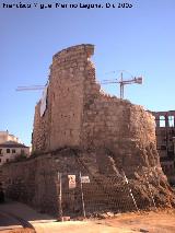 Muralla de Jan. Torren D. Durante la construccin del Teatro