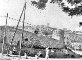 Muralla de Jan. Lienzo desaparecido del Torren Cilindrico al Torren D. Foto antigua