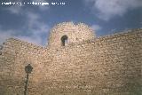 Muralla de Jan. Lienzo del Molino de la Condesa. Arranque del lienzo desde la parte intramuros. Es el lienzo derecho