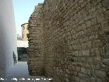 Muralla de Jan. Lienzo del Molino de la Condesa. Esquina desde extramuros despus de la construccin del teatro