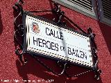 Calle Hroes de Bailn. Placa