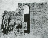 Muralla de Jan. Puerta de Martos. Fotografa del lbum de Isabel I. 1862