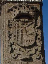 Salamanca. Escudo en el Puente Romano