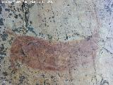 Pinturas rupestres del Prado del Azogue. Grupo II. Cabra o ciervo inferior