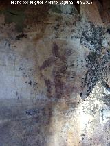 Pinturas rupestres del Prado del Azogue. Grupo IV. Antropomorfo de la parte derecha