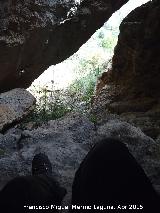 Cueva de la Zorra. Pendiente del suelo