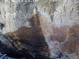 Pinturas rupestres del Barranco de la Cueva Grupo V. Panel izquierdo