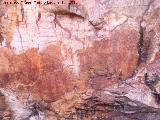 Pinturas rupestres del Barranco de la Cueva Grupo V. Panel principal