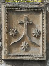 Santa Teresa de Jess. Escudo de Santa Teresa en la Alberca del Huerto del Carmen - beda