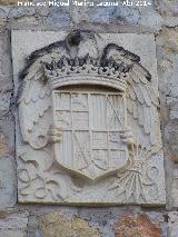 Fernando el Catlico. Escudo de los Reyes Catlicos. Castillo de Santa Catalina - Jan