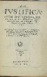 Rodrigo de Benavides. Justificacin del Mos de Francia