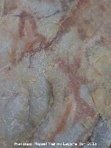 Pinturas rupestres del Barranco de la Cueva Grupo I. U invertida y antropomorfo doble Y