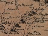 Batalla de las Navas de Tolosa. Mapa 1799. Mal ubicado