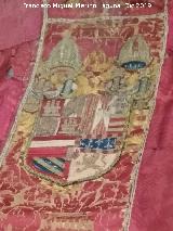 Escudo de la Casulla de las Navas de Tolosa Iglesia de San Miguel Arcángel. Escudo de la Casulla de las Navas de Tolosa