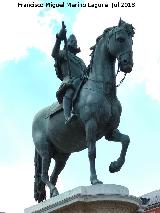 Felipe III. Estatua en la Plaza Mayor de Madrid