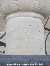 Monumento a Vandelvira. Inscripcin