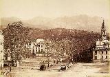 Granada. Foto antigua. Sierra Nevada vista desde la carretera de las Angustias