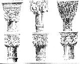 Alhambra. Capiteles. Dibujo de F. J. Parcerisa 1850