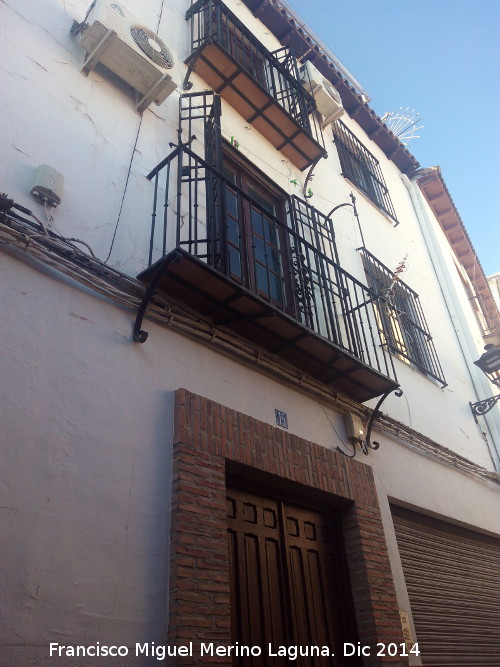 Casa de la Calle Montero Moya n 15 - Casa de la Calle Montero Moya n 15. Balcn