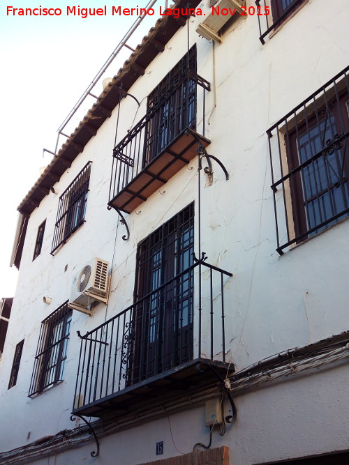 Casa de la Calle Montero Moya n 15 - Casa de la Calle Montero Moya n 15. Balcones