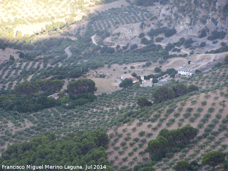 Aldea de Santa Cristina u Otiar - Aldea de Santa Cristina u Otiar. Desde el Castillo Calar