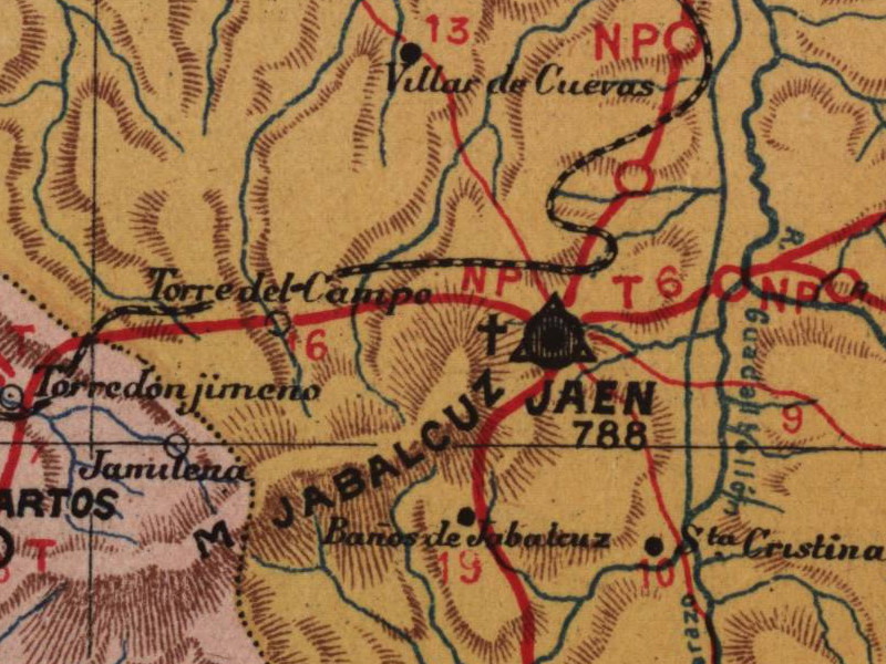 Aldea de Santa Cristina u Otiar - Aldea de Santa Cristina u Otiar. Mapa 1901