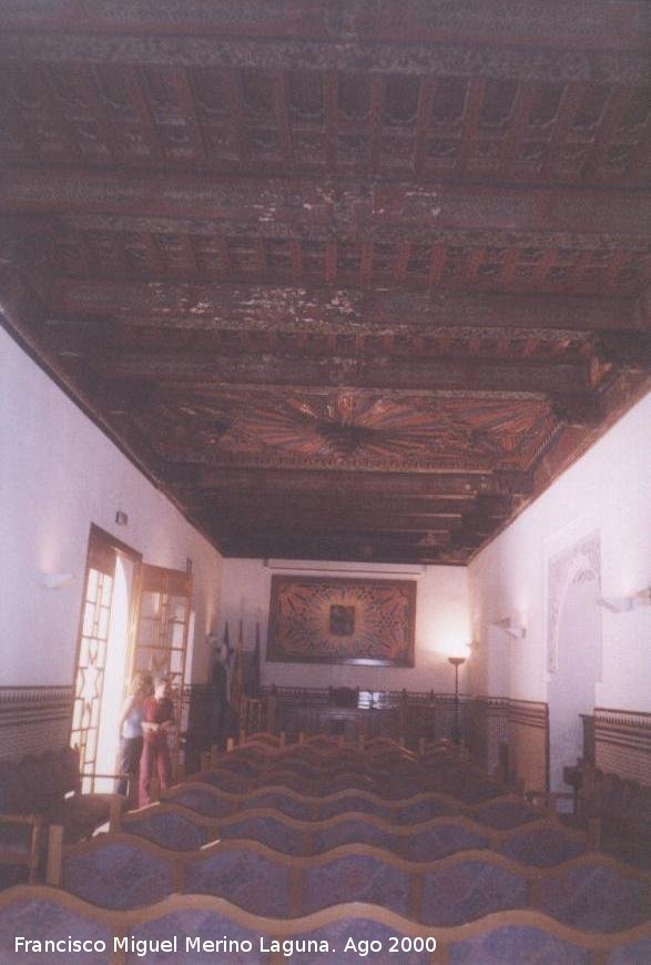 Palacio del Condestable Iranzo - Palacio del Condestable Iranzo. Sala con artesonados y yeseras