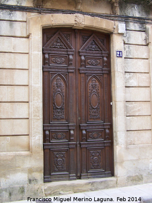 Casa de la Avenida Virgen de la Consolacin n 21 - Casa de la Avenida Virgen de la Consolacin n 21. Puerta de entrada