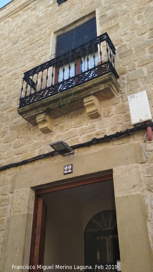 Casa de la Avenida Virgen de la Consolacin n 22 - Casa de la Avenida Virgen de la Consolacin n 22. Balcn