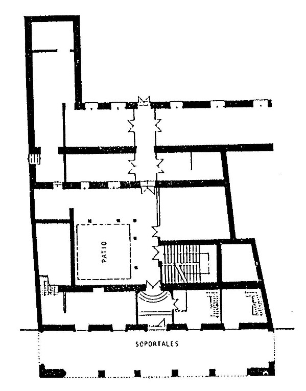 Palacio de Los Vilches - Palacio de Los Vilches. Plano del antiguo palacio