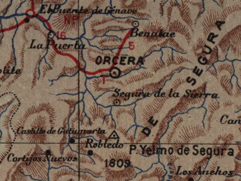 Castillo de Gutamarta - Castillo de Gutamarta. Mapa 1901