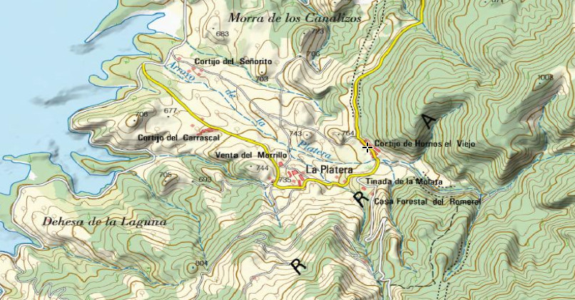 Aldea Hornos el Viejo - Aldea Hornos el Viejo. Mapa