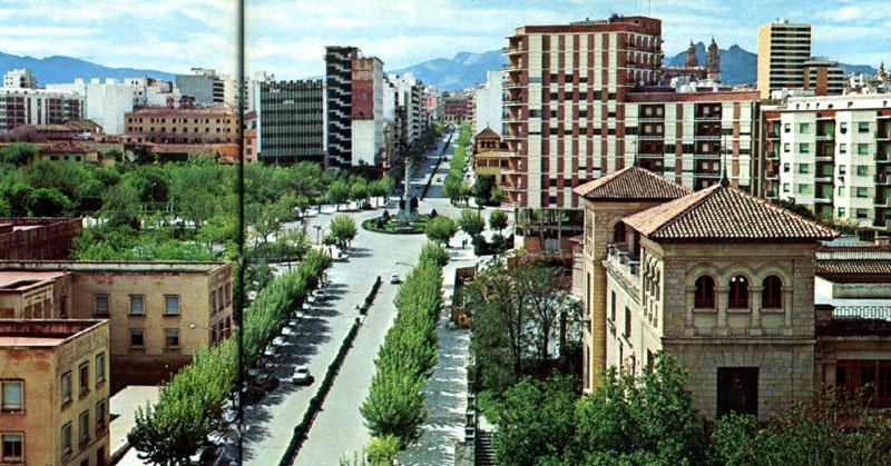 Paseo de la Estacin - Paseo de la Estacin. Foto antigua