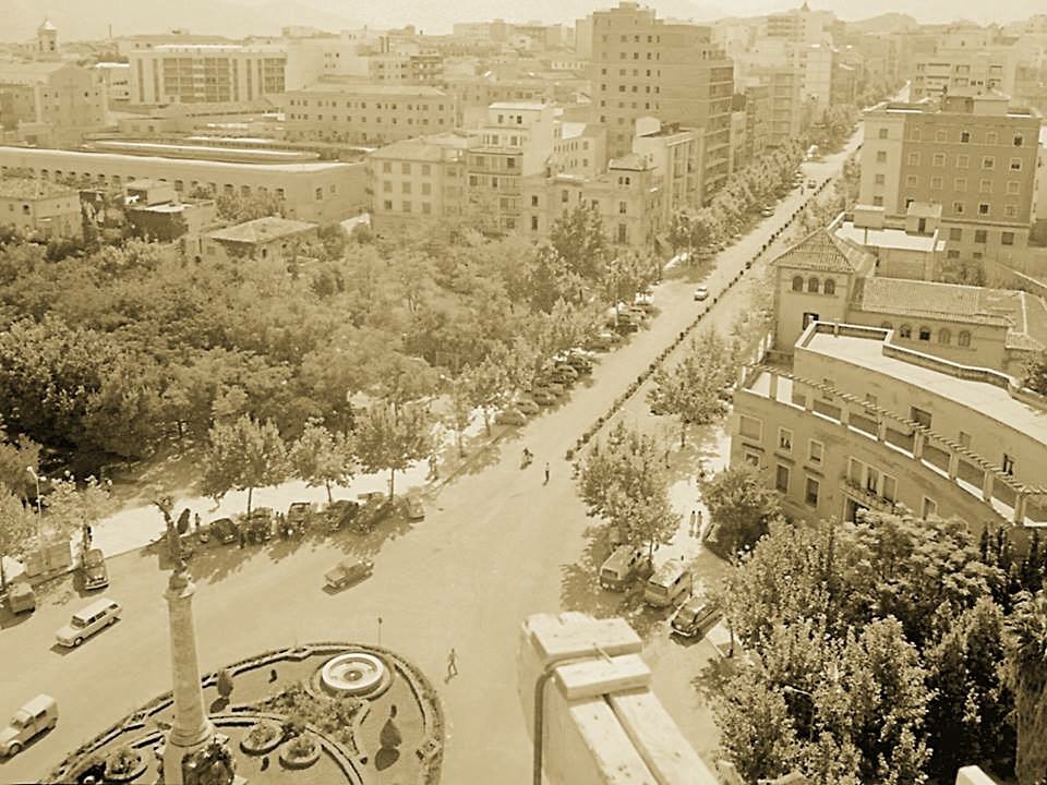 Paseo de la Estacin - Paseo de la Estacin. Foto antigua