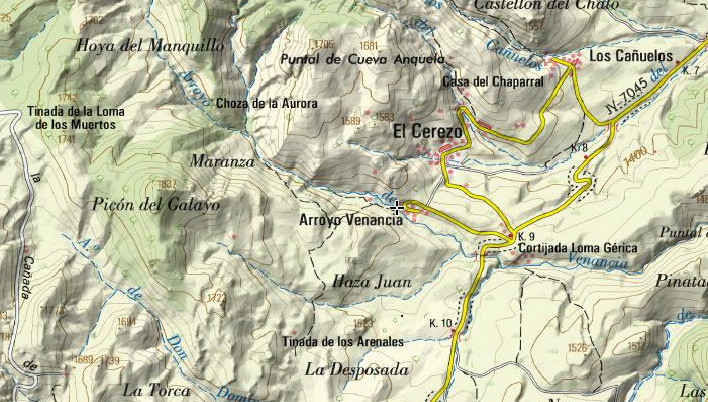 Aldea Arroyo Venancia - Aldea Arroyo Venancia. Mapa