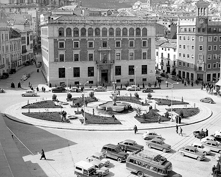 Plaza de la Constitucin - Plaza de la Constitucin. Foto antigua